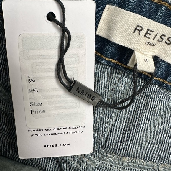 NWT Reiss Myla Denim Midi Skirt 4 US 8 UK - Picture 12 of 16